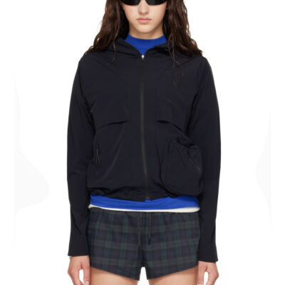 Literary Sport Black Adrienne Running Jacket