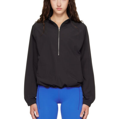 Literary Sport Black Virginia Half Zip Jacket