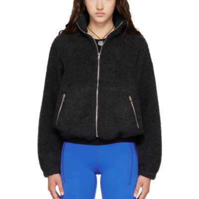 Literary Sport Gray Grace Fleece Jacket