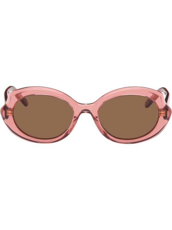Loewe Pink Mini Slim Oval Sunglasses