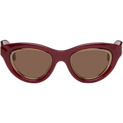 Loewe Red Mini Anagram Cateye Sunglasses