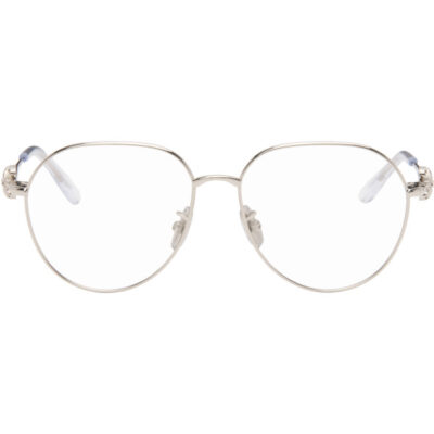 Loewe Silver Anagram Aviator Glasses