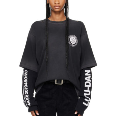 Luu Dan Black Double Deck T-shirt