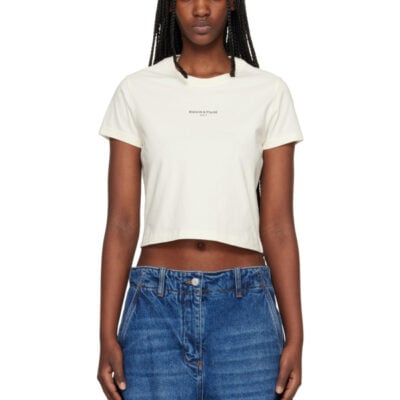 Maison Kitsune Beige 'Maison Kitsuné Paris' Baby T-shirt