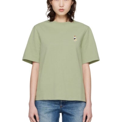 Maison Kitsune Green Dressed Fox Comfort T-shirt