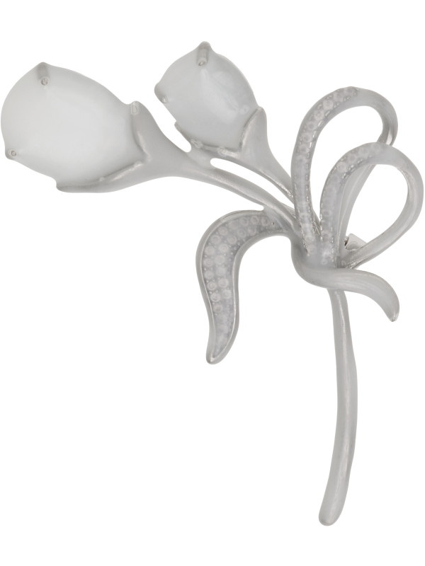 Maison Margiela Antiqued Wax Floral Brooch