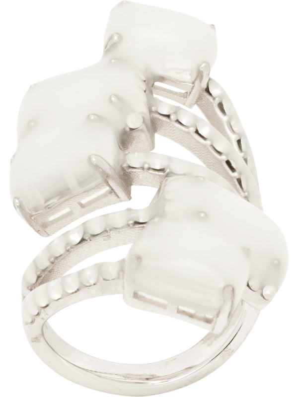 Maison Margiela Antiqued Wax Strass Ring