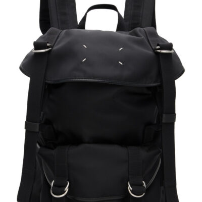 Maison Margiela Black High Tech Medium Backpack
