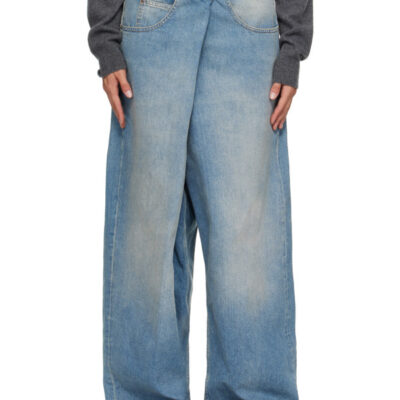 Maison Margiela Blue Wrap Jeans