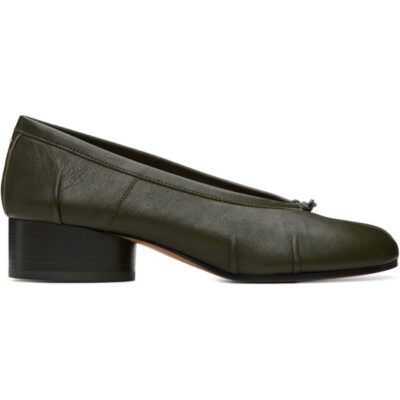 Maison Margiela Green Tabi Ballerina Heels