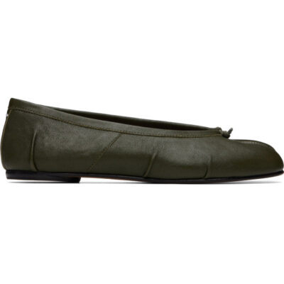 Maison Margiela Khaki Tabi Ballerina Flats