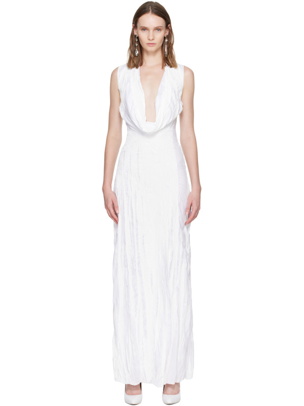 Maison Margiela White Bianchetto Maxi Dress