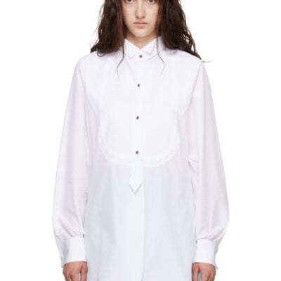 Maison Margiela White Tuxedo Cotton Shirt