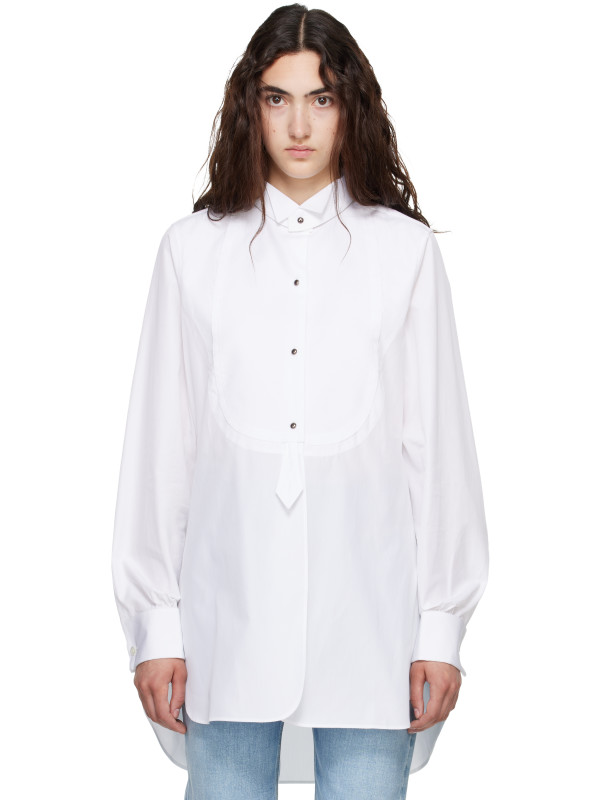 Maison Margiela White Tuxedo Cotton Shirt