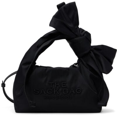 Marc Jacobs Black 'The Bow Nylon Mini Sack' Tote