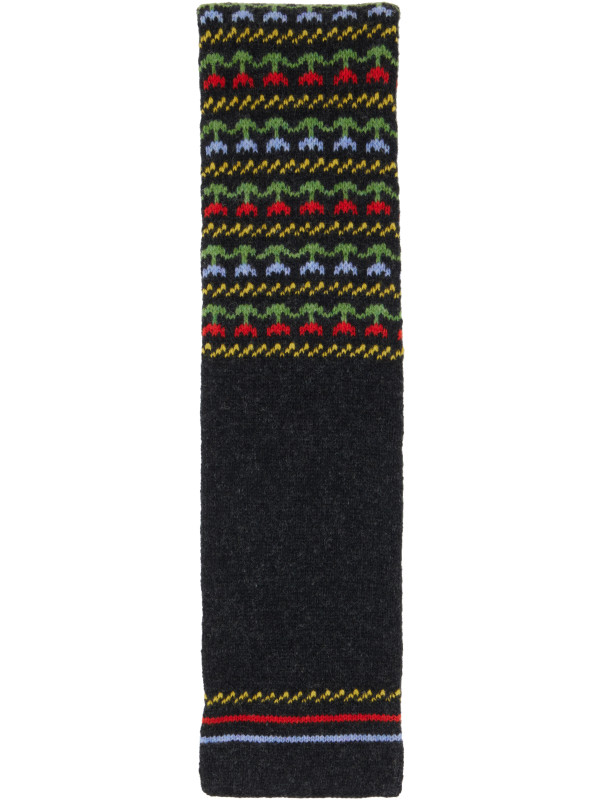 Marni Gray Virgin Wool Scarf