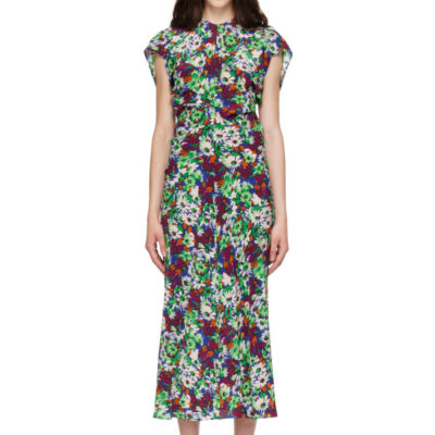 Marni Multicolor Florals Midi Dress