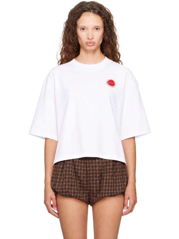 Marni White Cropped T-shirt
