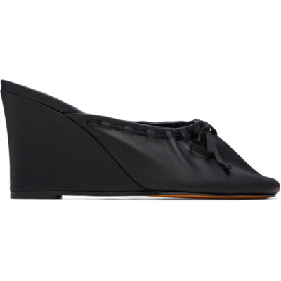 Maryam Nassir Zadeh Black Ballet Wedge Heels