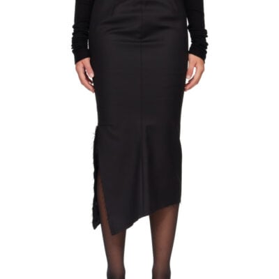 Matieres Feacales Black Madame R. Midi Skirt