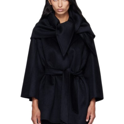 Max Mara Black Detto Cashmere Coat