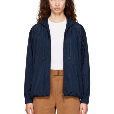 Max Mara Navy Dina Raincoat Jacket