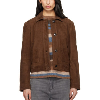 Max Mara Tan Baia Suede Jacket