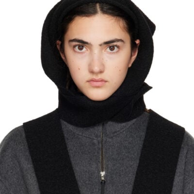 Merrma SSENSE Exclusive Black Wool Bandana