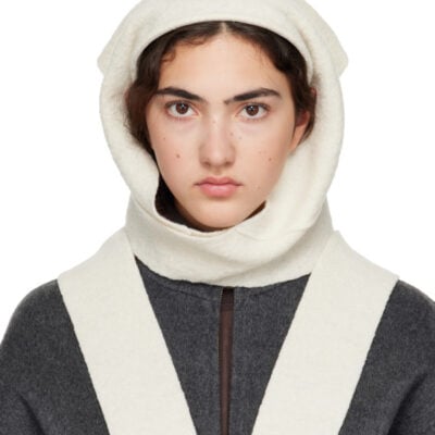 Merrma SSENSE Exclusive Off-White Wool Bandana