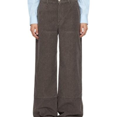 Mfpen Gray Double Knee Trousers