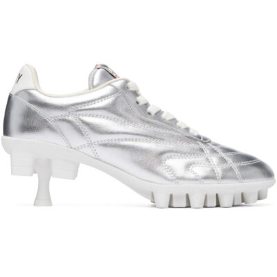 Miharayasuhiro Silver Spike Sole Sneaker Heels