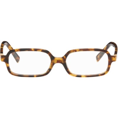 Miu Miu Brown 'Miu Regard' Blue Light Glasses