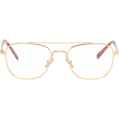 Miu Miu Gold Top Bar Metal Glasses