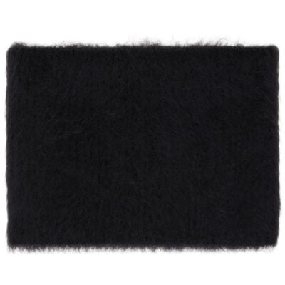 MM6 Maison Margiela Black Brushed Knit Neck Warmer