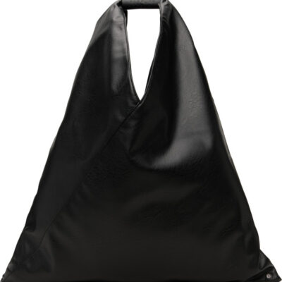 MM6 Maison Margiela Black Classic Medium Triangle Tote