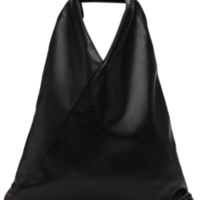 MM6 Maison Margiela Black Classic Small Triangle Tote