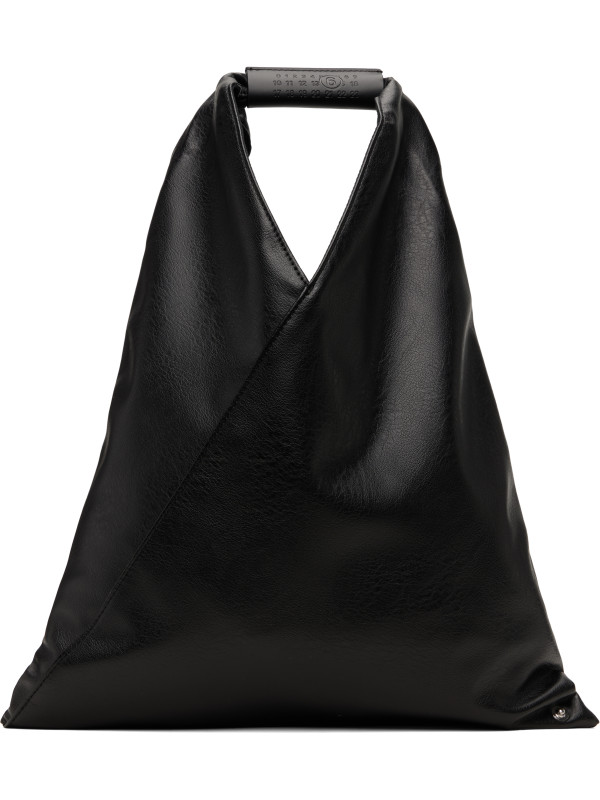 MM6 Maison Margiela Black Classic Small Triangle Tote