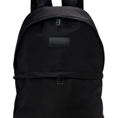 MM6 Maison Margiela Black Nylon Backpack
