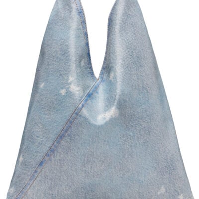 MM6 Maison Margiela Blue Small Triangle Tote