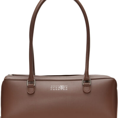 MM6 Maison Margiela Brown Bauletto Small Shoulder Bag