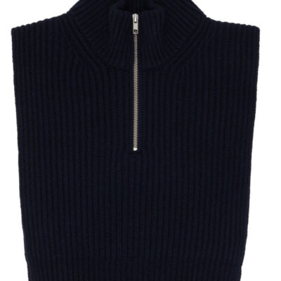 MM6 Maison Margiela Navy Wool Stole Scarf