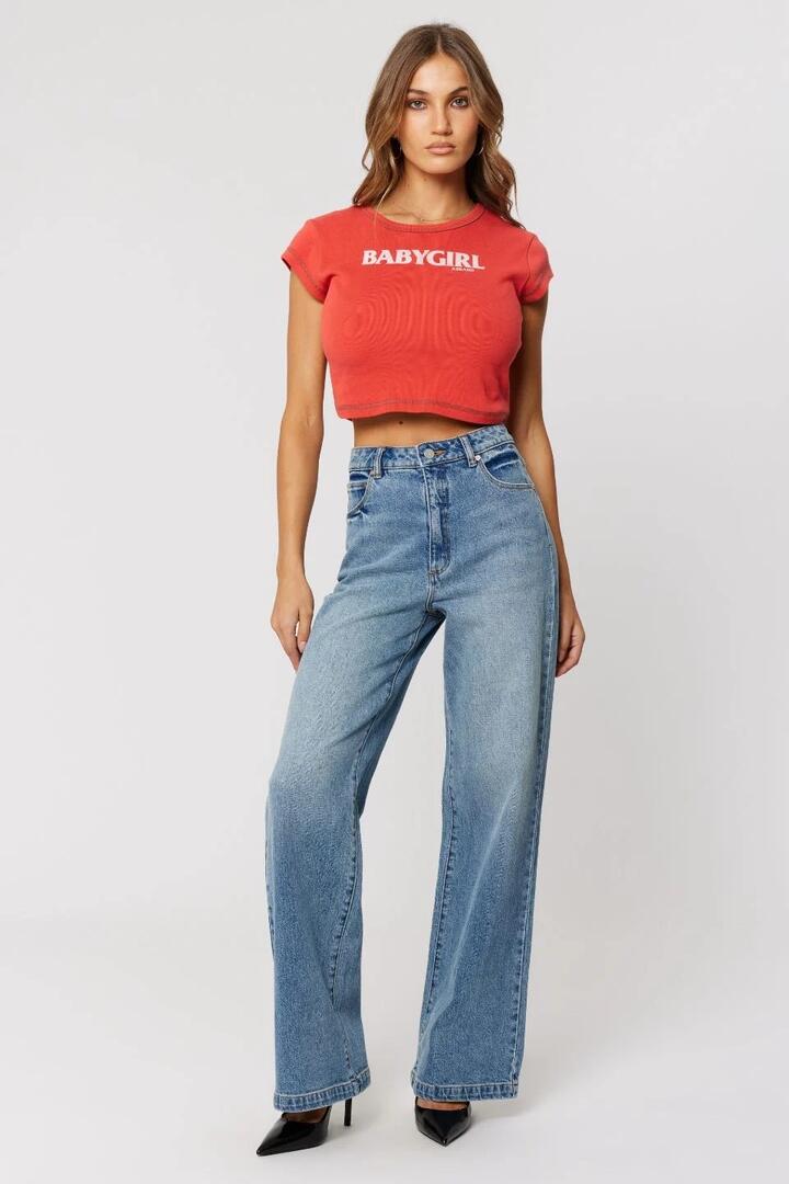 Abrand Jeans 94 Selena Blue Wide Jean