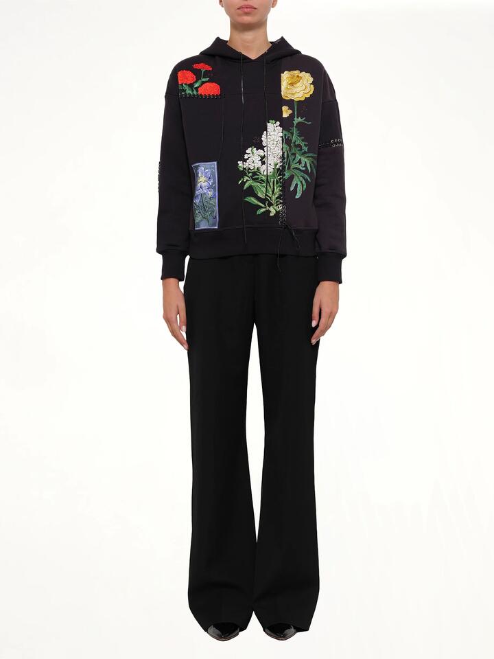 ALEXANDER MCQUEEN Botanical Embroidered Hoodie