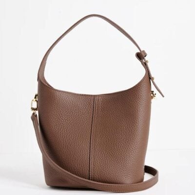 Among the Brave Valencia Brown Leather Multi Strap Mini Tote Bag