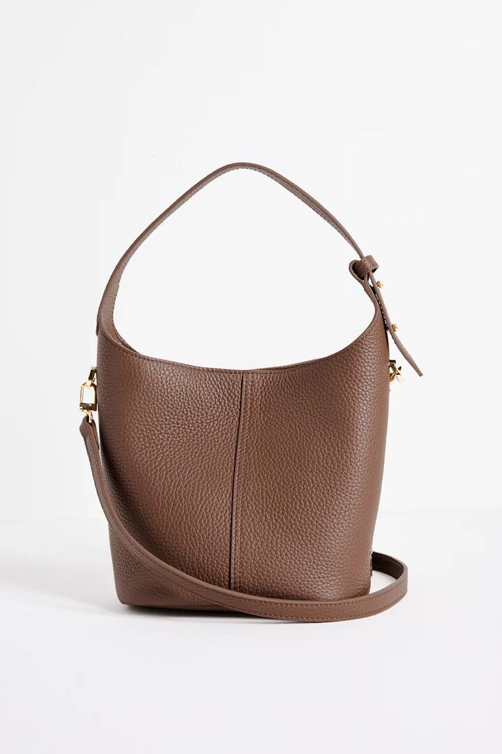 Among the Brave Valencia Brown Leather Multi Strap Mini Tote Bag