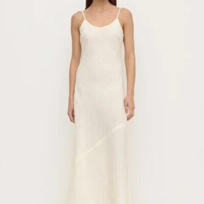 Assembly Label Colette Vanilla Linen Strappy Slip Dress