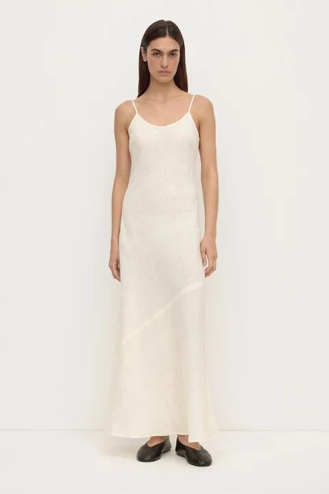 Assembly Label Colette Vanilla Linen Strappy Slip Dress