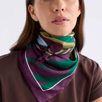 Elk Stribe Silk Scarf