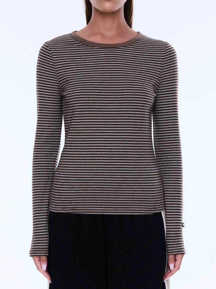 Ena Pelly Piper Long Sleeve Stripe Top