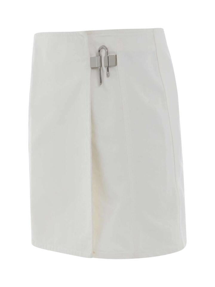 GIVENCHY Padlock Mini Denim Skirt